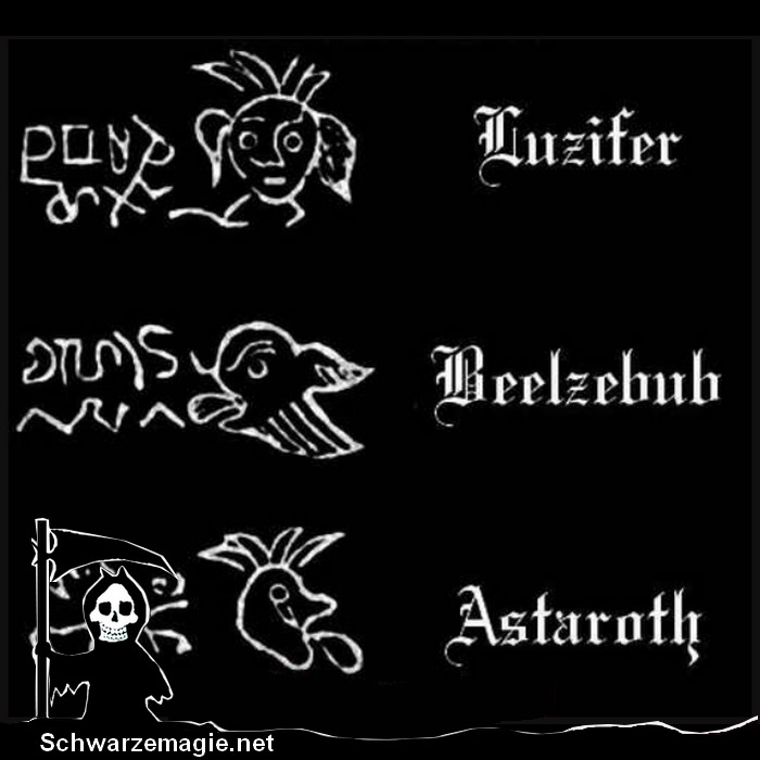 Symbole und Siegel von Dämonen, die du für einen Voodoo-Fluch verwenden kannst..