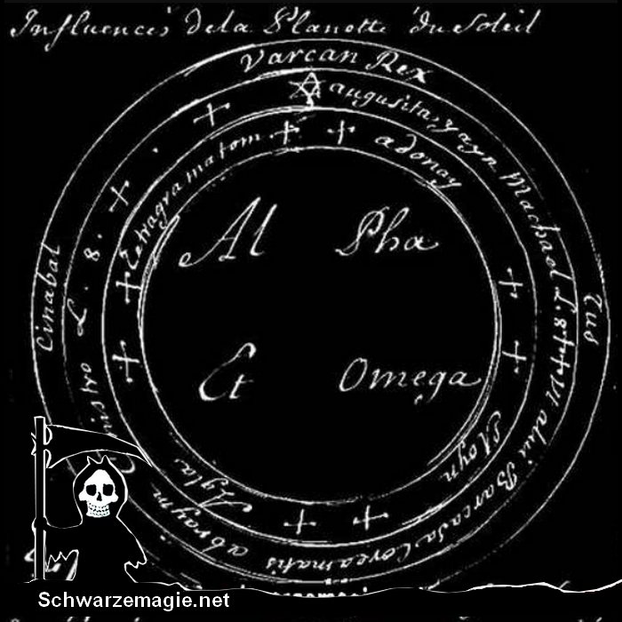 Schutzkreis aus dem 16. Jahrhundert für die Hexe: Voodoo-Flüche und Verwünschungen gehören zur schwarzen Magie. Bei solchen Ritualen es sehr wichtig, sich zu schützen. 
