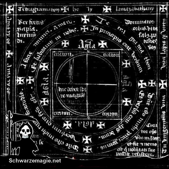 Schutzkreis für den Magier (16. Jahrhundert), wird benötigt, um sich vor Geistern und Dämonen zu schützen. 