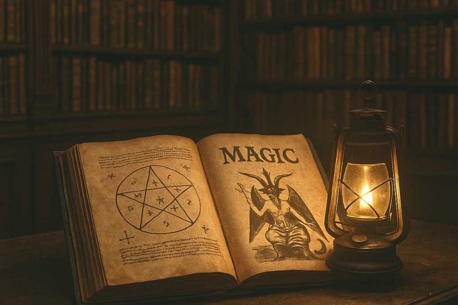 Der Teufelspakt in Grimoires beschreibt einen rituellen Vertrag zwischen Magier und Dämon, bei dem übernatürliche Macht gegen die Seele des Beschwörers eingetauscht wird.