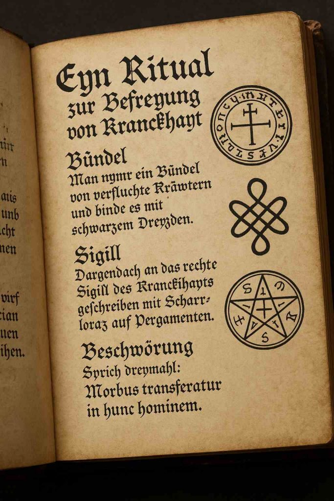 Im Mittelalter galt die Vorstellung, dass Krankheit nicht nur naturgegeben, sondern auch durch magische Handlungen absichtlich auf andere Menschen übertragbar ist.