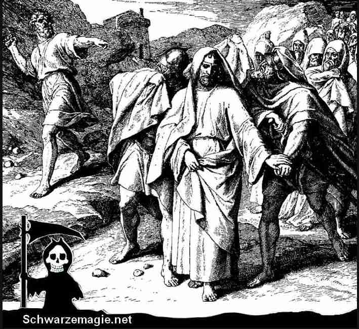 Der Holzschnitt „Shimei verflucht David“ (1860, Julius Schnorr von Karolsfeld) stellt die Szene einer Verfluchung dar.