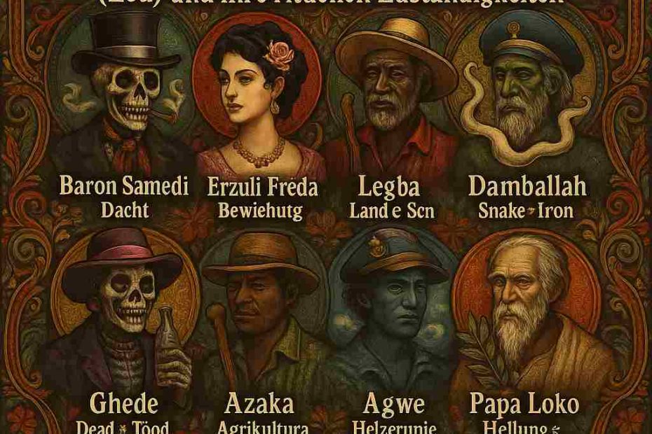 Die wichtigsten Voodoo-Geister, die Loa, sind göttliche Wesen, die als Mittler zwischen Menschen und dem höchsten Schöpfer dienen und Aspekte wie Liebe, Tod, Heilung, Schutz und Schicksal verkörpern.